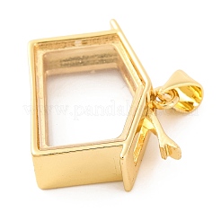 Стойки обшивки латунь медальона подвески&nbsp;KK-F874-01G-06