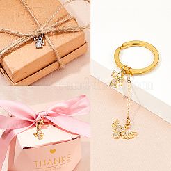 12шт 2 цвета латунные микро проложить кубический цирконий шармы&nbsp;KK-FH0007-76