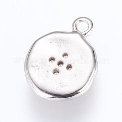 Латунь подвески&nbsp;ZIRC-G116-08P