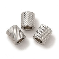 Европейские бусины из нержавеющей стали 201&nbsp;STAS-M089-01P