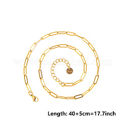 4 мм унисекс 304 нержавеющая сталь скрепки цепи ожерелья&nbsp;AU9647-2