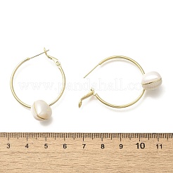 Латунные серьги-кольца в форме сердца&nbsp;LS-EJEW-A121-13G