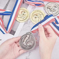 Футбольные медали из цинкового сплава&nbsp;NJEW-GA0001-01