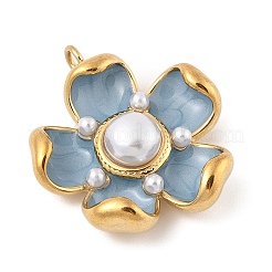 Подвески из нержавеющей стали 304 с эмалью&nbsp;STAS-P380-79G-03