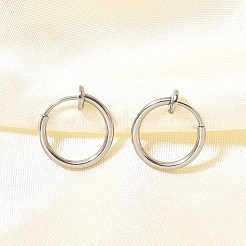 Выдвижные серьги-клипсы из нержавеющей стали марки 304&nbsp;LS-STAS-I097-078P