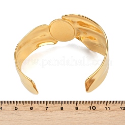 Браслеты-манжеты из нержавеющей стали 304 для женщин&nbsp;BJEW-V009-01G