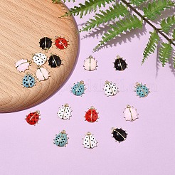 20шт 5 цвета сплава эмалевые подвески&nbsp;ENAM-YW0005-67