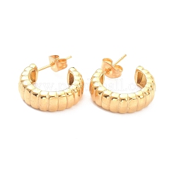 Серьги-гвоздики из нержавеющей стали 304 с ионным покрытием (IP)&nbsp;EJEW-F271-01G