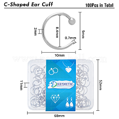 100 шт. С-образная фурнитура для амбушюров из нержавеющей стали 304 STAS-DC0011-64