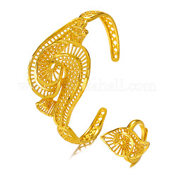 Наборы браслетов-манжет и колец-манжет из сплава глаз&nbsp;FS-WGB8FC8-06