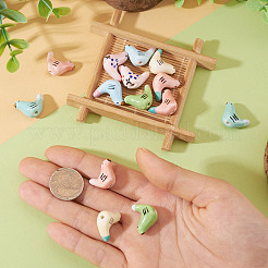 14шт 7 цвета фарфоровые бусины ручной работы&nbsp;PORC-TA0001-18