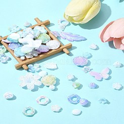 Радужное переливчатое покрытие акриловыми бусинами&nbsp;OACR-FS0001-99B