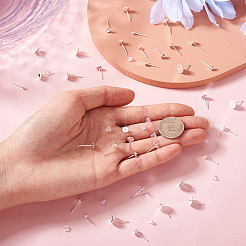 100 шт. 10 стиля латунные серьги-гвоздики фурнитура&nbsp;KK-TA0001-83