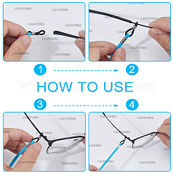 6шт. 6-х цветный ремешок из искусственной замши для очков&nbsp;AJEW-CL0001-48A