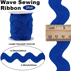 Лента из полиэстера с волнистой бахромой длиной 10 ярд.&nbsp;OCOR-GF0004-25B