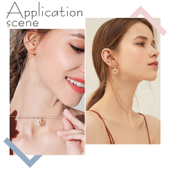 24 шт. 6 стиля латунные подвески в форме сердца&nbsp;KK-AR0004-78