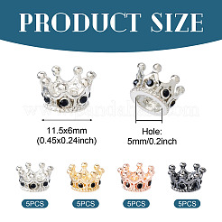 20 шт. Европейские бусины из сплава 4 цветов&nbsp;MPDL-TA0001-06