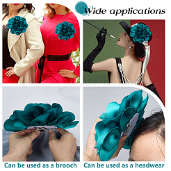 2 шт. полиэстеровые цветочные железные булавки&nbsp;JEWB-FG0001-42A