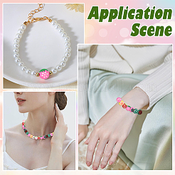 180 шт. 9-х цветные бусины из полимерной глины ручной работы с фруктовой тематикой&nbsp;CLAY-PA0001-15