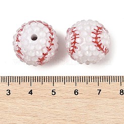 Спортивная тематика непрозрачные акриловые смоляные бусины&nbsp;MACR-U010-01A