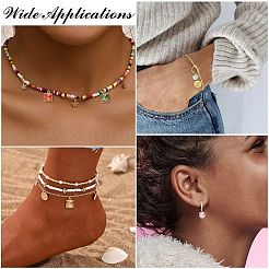 10 шт. 5 цвета латунные подвески с микропаве и кубическим цирконием&nbsp;KK-CJ0003-71