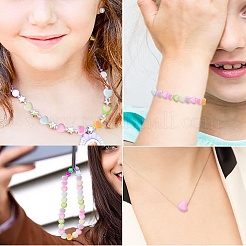 196шт 7 цвета акриловые двухцветные бусины в форме сердца&nbsp;OACR-CJ0001-60