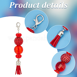 Подвесные украшения из стеклянных&nbsp;HJEW-AB00222