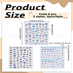 6 лист 3 стилей наклеек для дизайна ногтей домашних животных&nbsp;MRMJ-LP0002-85