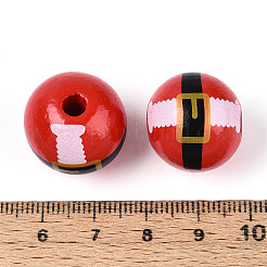 Рождественские бусины из дерева схима&nbsp;WOOD-T032-38A