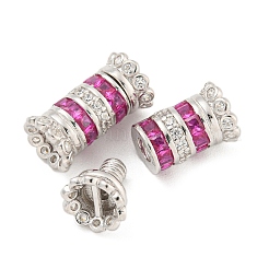 925 винтовая застежка из стерлингового серебра с микропаве из циркония&nbsp;STER-U001-05C-P