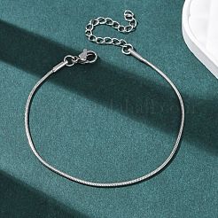 Браслеты-змейки из нержавеющей стали 304 для женщин&nbsp;BJEW-G775-02P