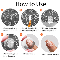 Шаблоны для дизайна ногтей своими руками из нержавеющей стали&nbsp;MRMJ-PH0003-16E