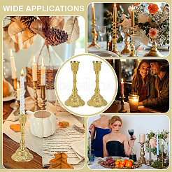 2 шт. подсвечники из цинкового сплава&nbsp;AJEW-PH0007-97B