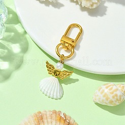 Украшения с подвесками из ракушек ангела&nbsp;HJEW-JM01750