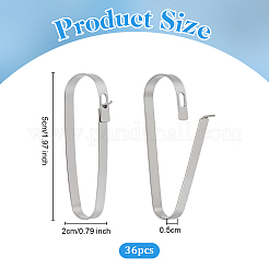 Фурнитура для застежки брелока из нержавеющей стали 304 STAS-WH0072-03P