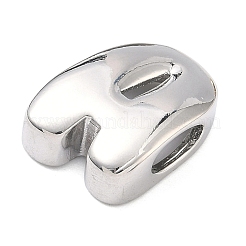 Латунные бусины с инициалами&nbsp;KK-B167-27P-01A