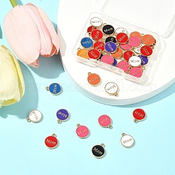 40 шт. эмалевые подвески из сплава ко Дню матери&nbsp;ENAM-FS0002-79