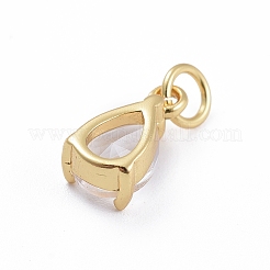 Латунные микро проложить кубического циркония подвески&nbsp;ZIRC-E164-64G-D