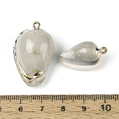 Гальванические подвески из натуральных ракушек&nbsp;BSHE-T015-01