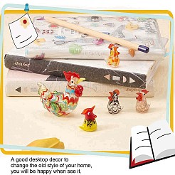 5шт стеклянная фигурка цыпленка&nbsp;JX539A