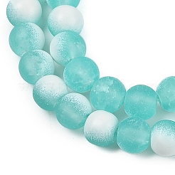 Матовое стекло треск бисер нитей&nbsp;GLAA-U001-8mm-M02