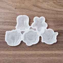 Молды для леденцов из пищевого силикона в форме цветка&nbsp;DIY-D069-12