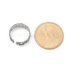 Открытые манжеты из стерлингового серебра для женщин&nbsp;RJEW-R008-01AS-06