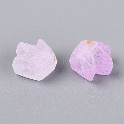 Матовые прозрачные акриловые бусины&nbsp;FACR-T009-01G