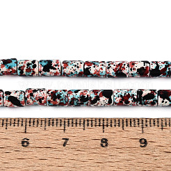 Синтетических нитей бирюзовые бусы&nbsp;TURQ-T005-01A-02