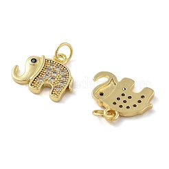 Латунные микро проложить кубического циркония подвески&nbsp;KK-C092-18A-G