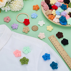 48 шт. 16 цвета полиэстер ручной работы вязаные украшения аксессуары&nbsp;DIY-FG0008-52