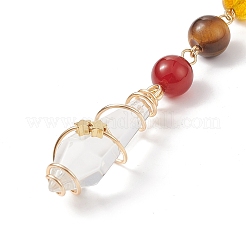 7 подвеска из бисера из драгоценных камней чакры HJEW-JM00797