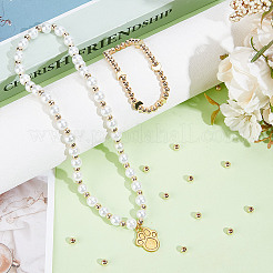 300 шт. латунные распорные бусины для покрытия стойки&nbsp;KK-DR0001-27G-04