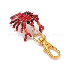 2 шт. подвеска из стеклянных бусин в виде раков&nbsp;HJEW-MZ00352